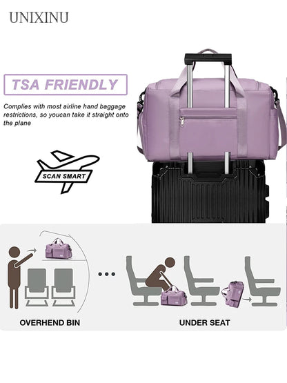 Premium Travel Duffel Bag- Waterproof, Lightweight & Stylish
All your Essentials in one Place. Sleek design + Shoe compartment = Total Convenience